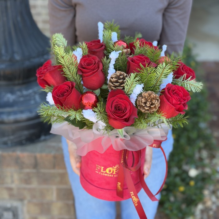 Red Velvet Christmas Box