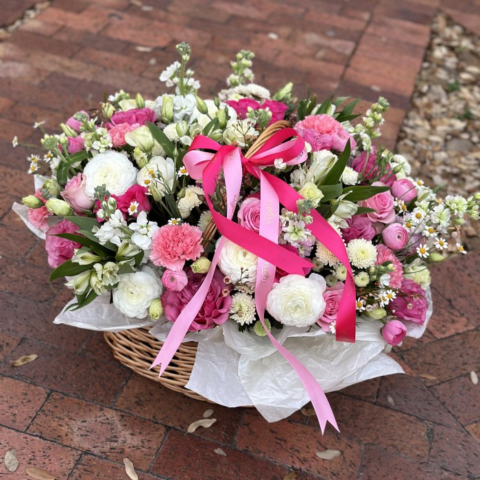 Symphony of Softness Floral Basket