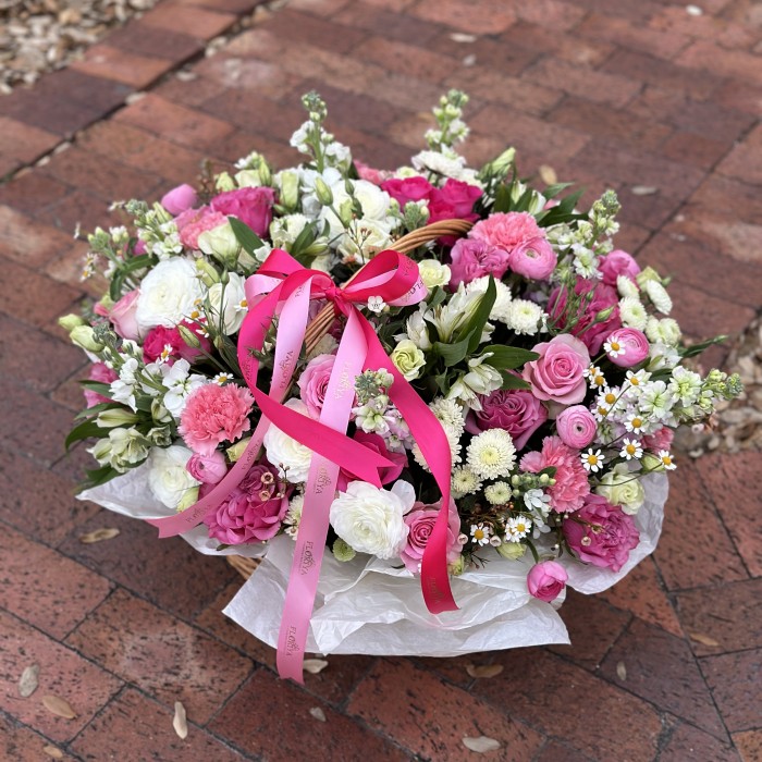 Symphony of Softness Floral Basket