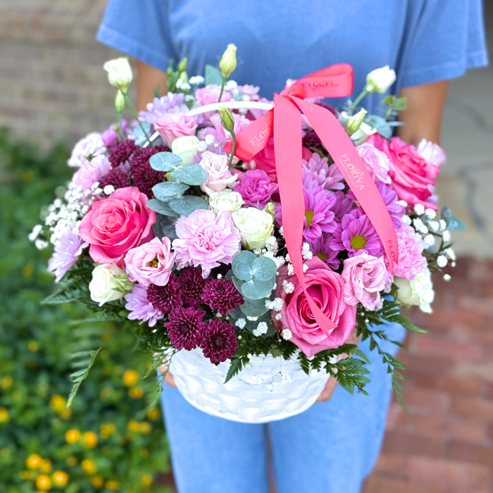 Romance in Bloom Basket