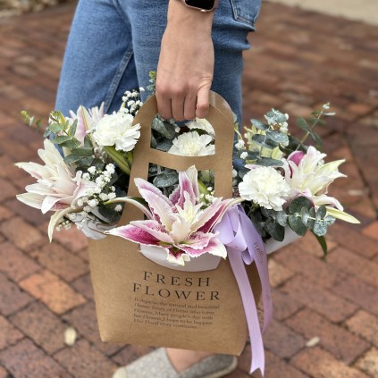 Flower bag " Cool blue " FloriyaFlowes