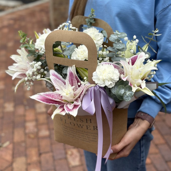 Flower bag " Cool blue "