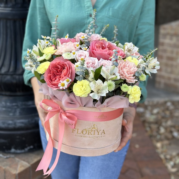 Premium flowers in a box " You're My Angel "