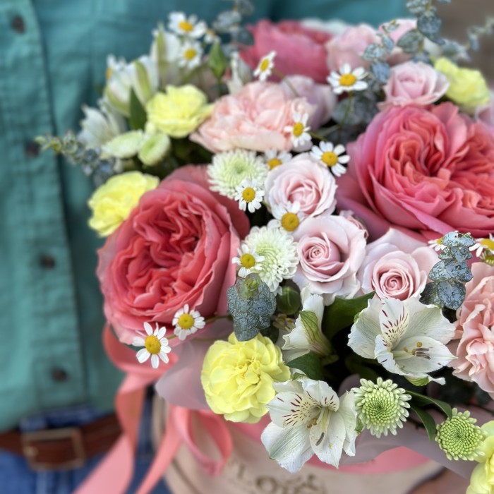 Premium flowers in a box " You're My Angel "