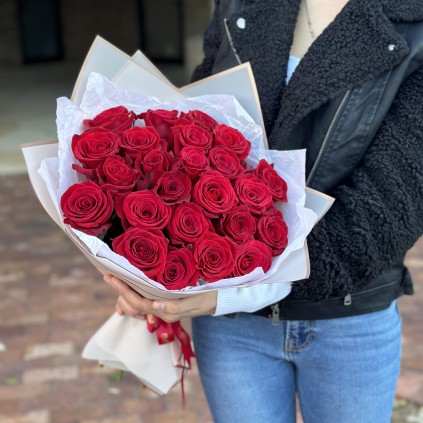 "One, Two, Three Dozen: Premium Long Stem Red Roses" FloriyaFlowes