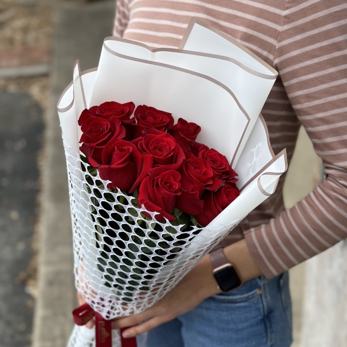 Bouquet red roses "Ladies Day" 