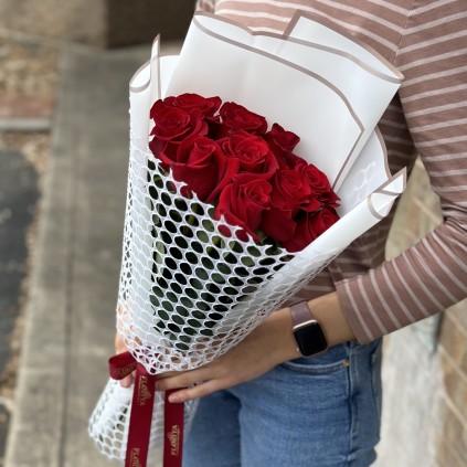 Bouquet red roses "Ladies Day"  FloriyaFlowes