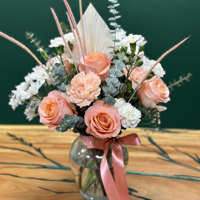 Flowers in a vase "Bright bouquet"