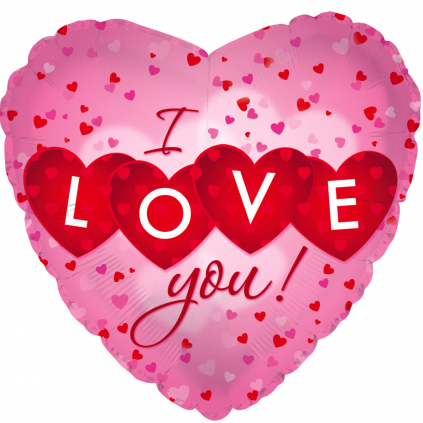 18" I Love You Heart Love Balloon FloriyaFlowes