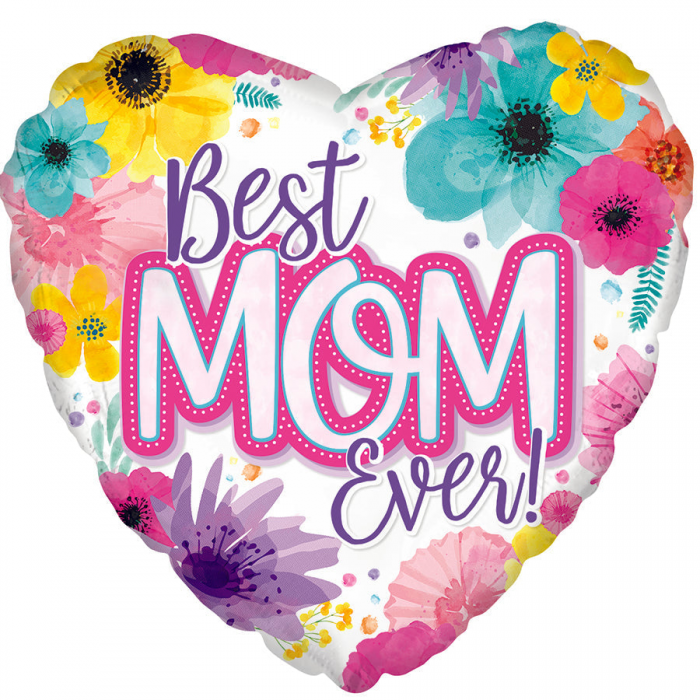 17" Best Mom Ever Foil Balloon