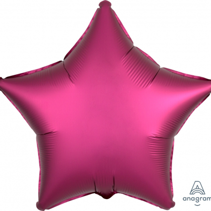 18" Satin Luxe Pomegranate Star Foil Balloon FloriyaFlowes
