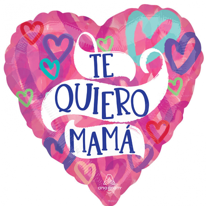 18" Te Quiero Mama Layered Hearts Foil Balloon Floriya Flowers