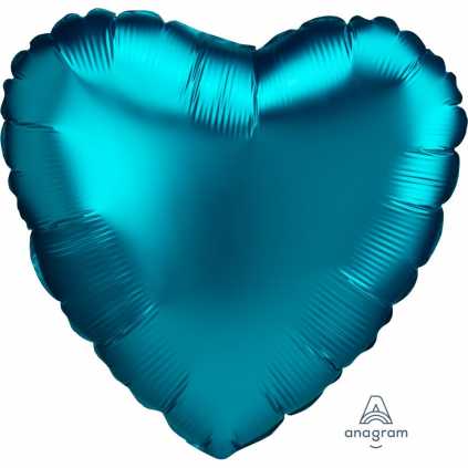 18 inch HEART - SATIN LUXE AZURE FloriyaFlowes