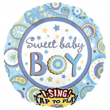 28 inch SWEET BABY BOY SING-A-TUNE FloriyaFlowes