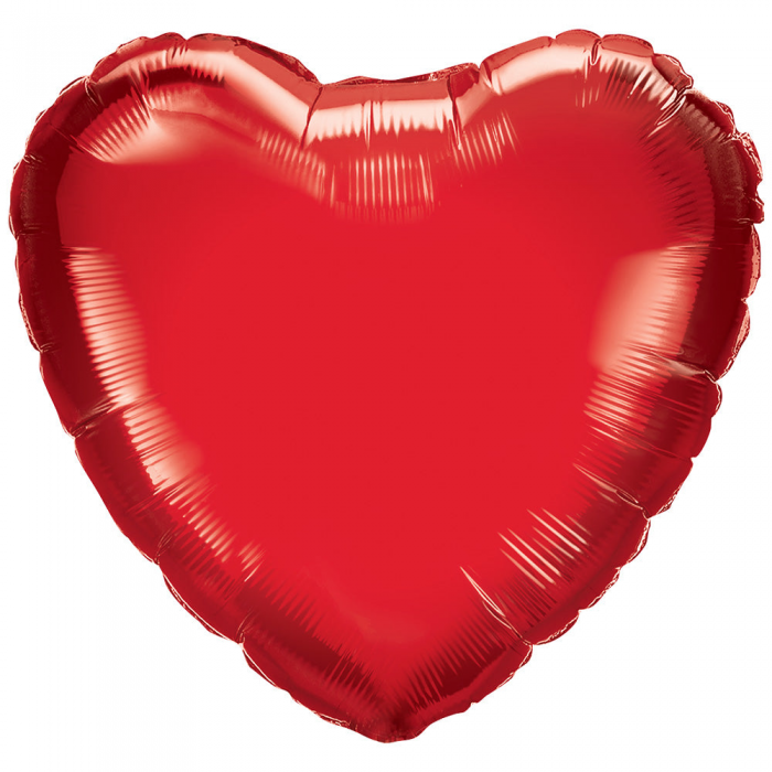 Heart Foil Balloon with Helium Floriya Flowers