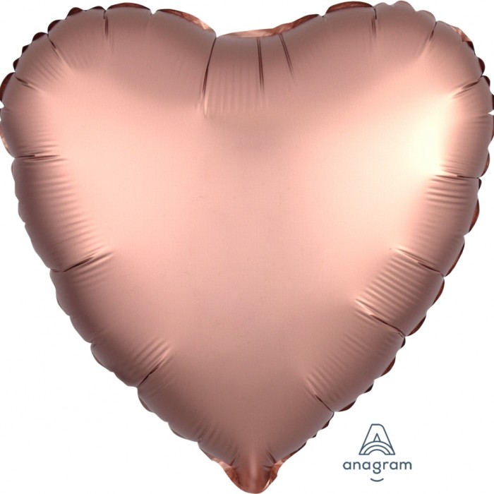 Heart Foil Balloon with Helium Floriya Flowers