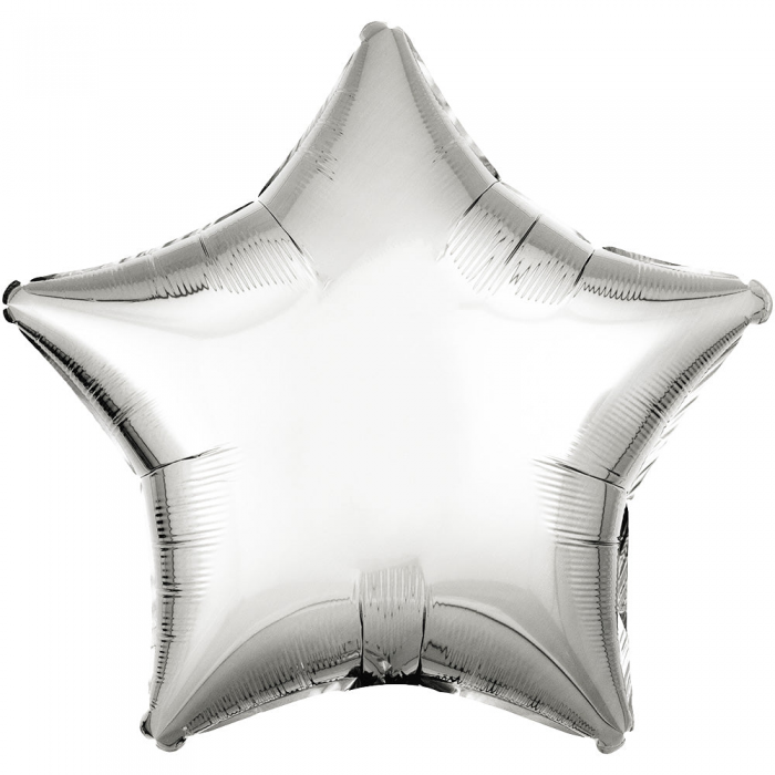 Star Foil Balloon with Helium Floriya Flowers