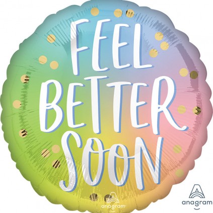 Feel Better Soon Ombre Balloon, 18 Inch Floriya Flowers
