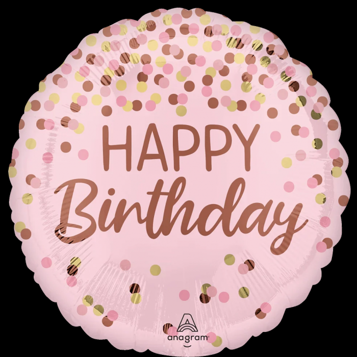 Pretty Pink Birthday Balloon, 18 Inch Floriya Flowers