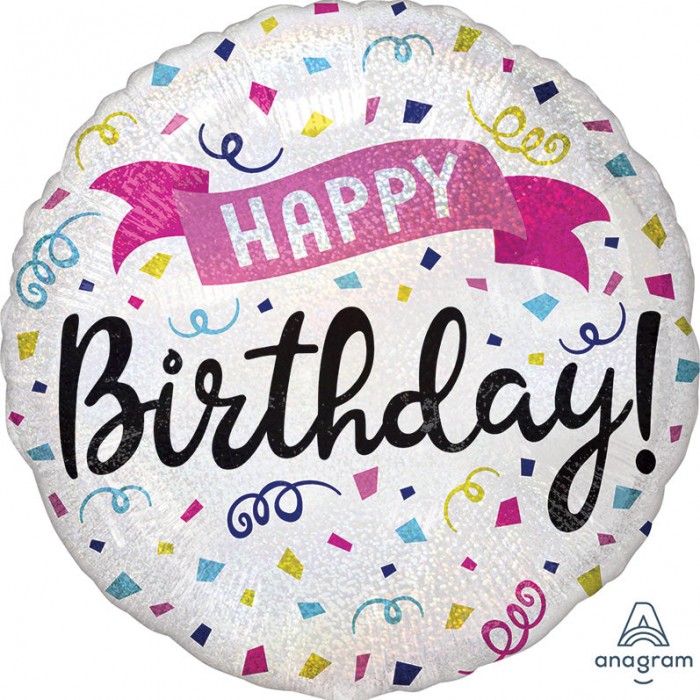 Sparkle Banner Birthday Balloon, 18 Inch Floriya Flowers