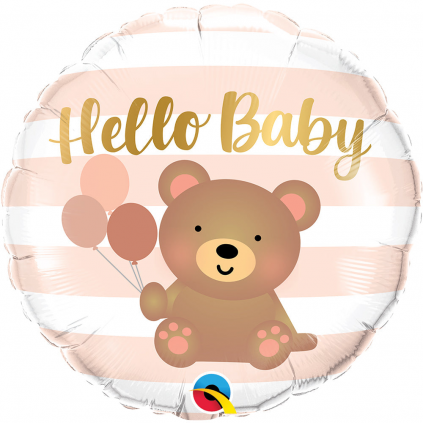 HELLO BABY BEAR & BALLOONS FloriyaFlowes