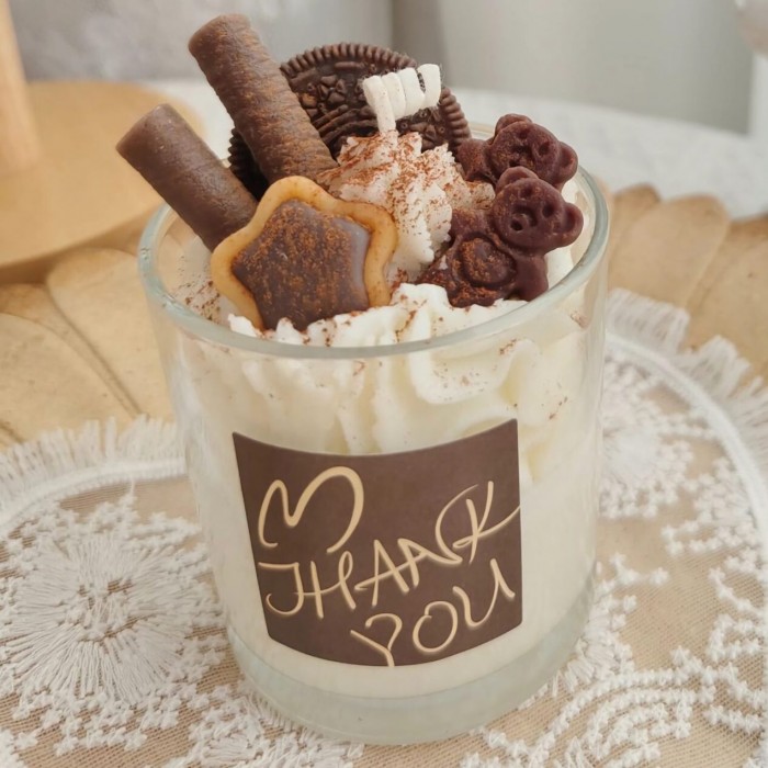 Biscuit Bear – Chocolate Dessert Candle