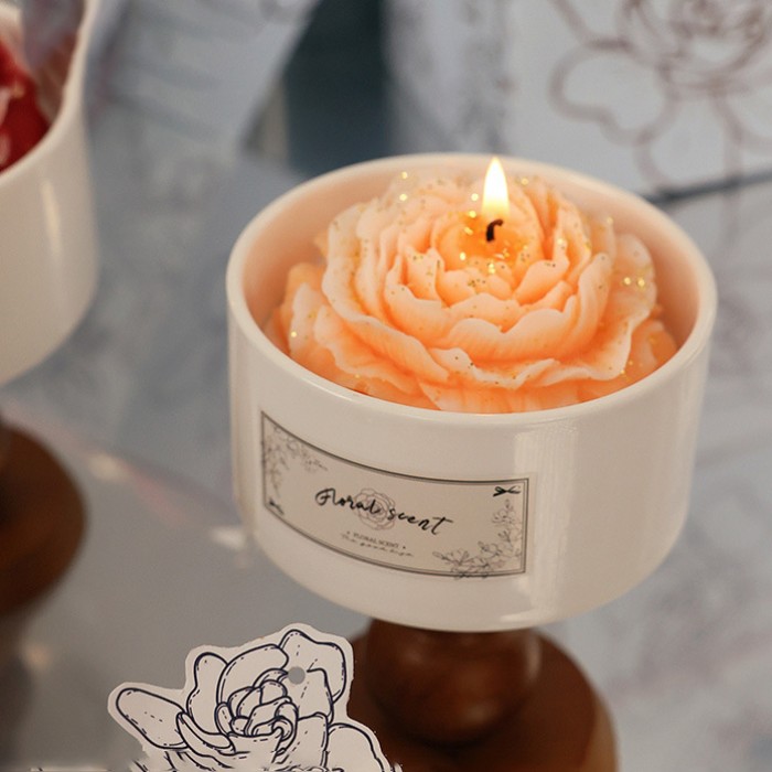 Floral Scent – French Rose Candle (Gradient Collection)
