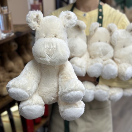 Soft toy puppy with a heart 25 cm FloriyaFlowes