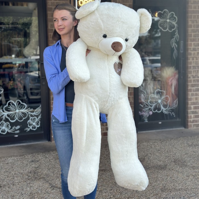 Teddy Bear 145 cm White Floriya Flowers