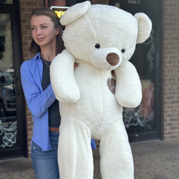 Teddy Bear 145 cm White Floriya Flowers