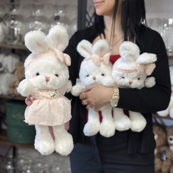 White Rabbit Pillow - Princess Dress 40 cm